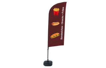 Bandera Aluminio Vela Kit Completo Bocadillos Inglés Tanque de Agua