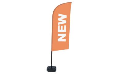 Bandera Aluminio Vela Kit Completo Nuevo Naranja Inglés Tanque de Agua