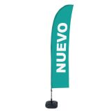 Bandera Económica Vela Kit Completo Nuevo Turquesa Espanol