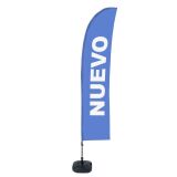 Bandera Económica Vela Kit Completo Nuevo Azul Espanol