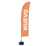 Bandera Económica Vela Kit Completo Nuevo Naranja Espanol ECO