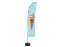 Bandera Económica Vela Kit Completo Helado Espanol ECO