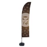 Bandera Económica Vela Kit Completo Café Espanol