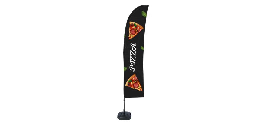 Bandera Económica Vela Kit Completo Pizza Espanol ECO