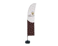 Beach Flag Budget Wind complete set Café à Emporter Frans