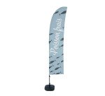 Beach Flag Budget Wind Complete Set Fresh French Fish