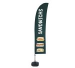 Strandflagge Budget Wind komplettes Set Sandwichs Französisch ÖKO