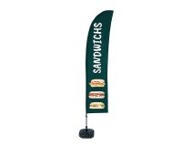 Beach Flag Budget Wind complete set Sandwichs Frans