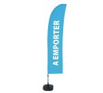 Strandflagge Budget Wind komplettes Set A Emporter Französisch blau ÖKO