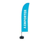 Beach Flag Budget Wind Complete Set Take Blue French