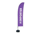 Beach Flag Budget Wind Complete Set Takeaway Purple French