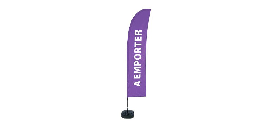 Beach Flag Budget Wind Complete Set Takeaway Purple French