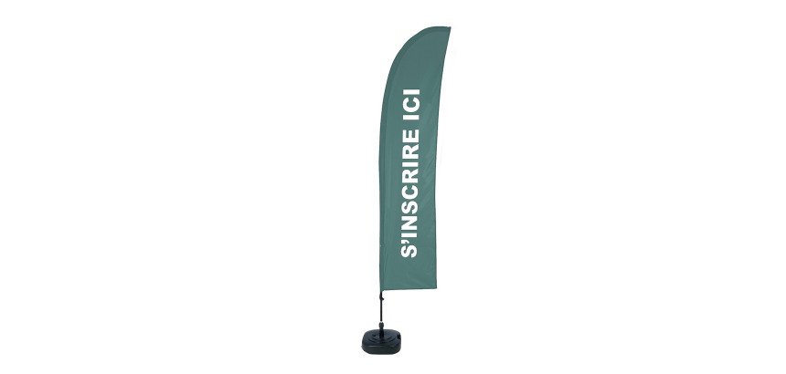 Beach Flag Budget Wind Complete Set Report Here Green French