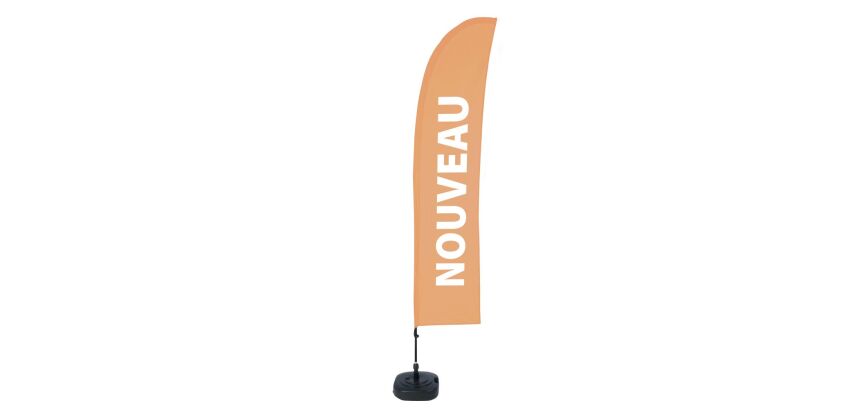 Beach Flag Budget L Set WT New Orange I503 ECO