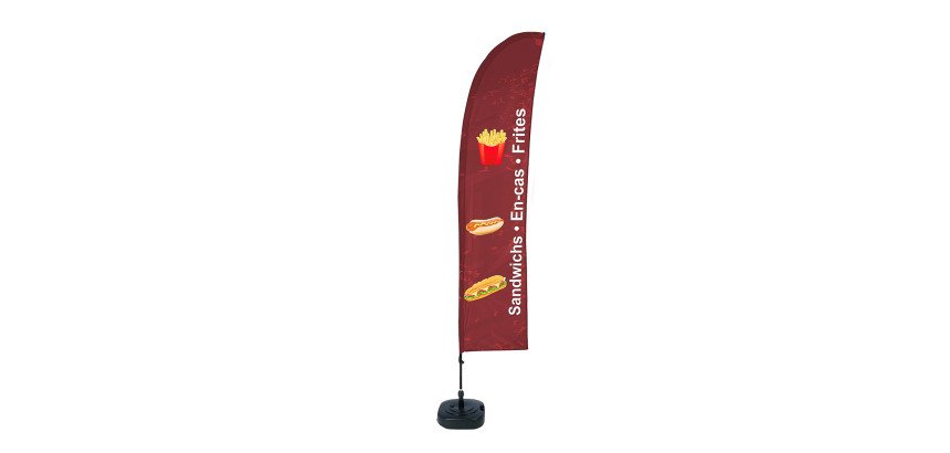 Beach Flag Budget Wind Complete Set French Collations