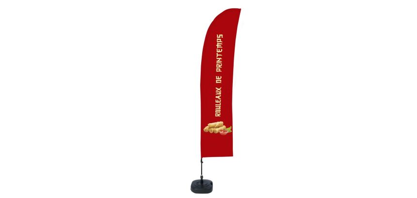 Beach Flag Budget Wind Complete Set French Spring Rolls ECO