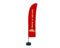 Beach Flag Budget Wind Komplett-Set Rouleaux de Printemps Français