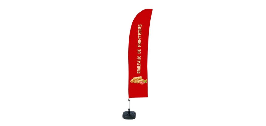 Spring Roll French Beach Flag Budget Wind Complete Set