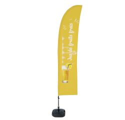 Beach Flag Budget Wind Komplett-Set Jus Frais Français ECO