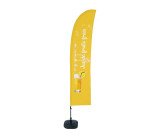 Strandflagge Budget Wind komplettes Set Jus de Fruits Frais Französisch