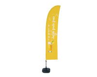 Beach Flag Budget Wind Komplett-Set Jus Frais Français