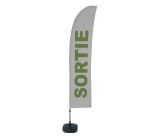 Strandflagge Budget Wind komplettes Set Sortie Französisch ÖKO