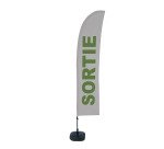 Strandflagge Budget Wind komplettes Set Sortie Französisch