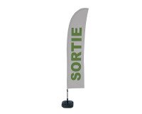 Beach Flag Budget Wind Komplett-Set Sortir Français