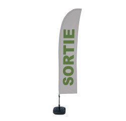 Beach Flag Budget Wind Komplett-Set Sortir Français