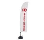 Beach Flag Budget Wind Complete Set First Aid French ECO