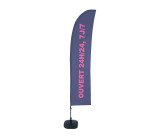 Beach Flag Budget Wind complete set Ouvert 24/7Frans