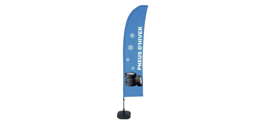 Beach Flag Budget Wind Complete Set French Winter Tires ECO