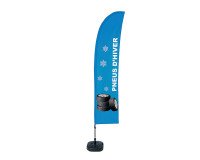 Beach Flag Budget Wind Komplett-Set Pneus D'hiver Français