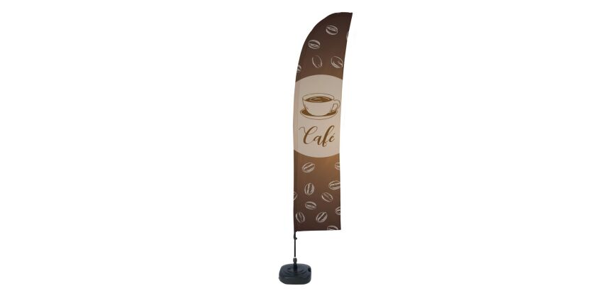 Beach Flag Budget Wind complete set Café Frans ECO