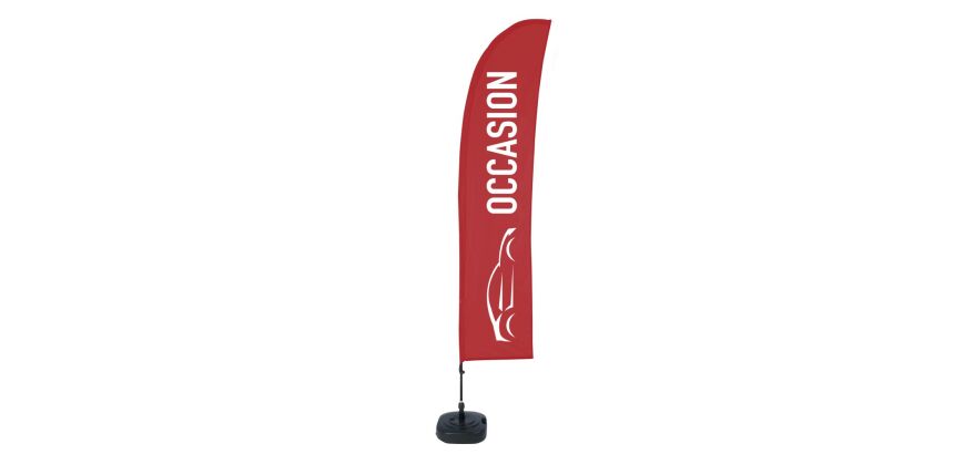 Beach Flag BudgetWind Komplett-Set Occassion Français ECO