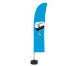 Beach Flag Budget Wind Complete Set Click & Collect Blue French