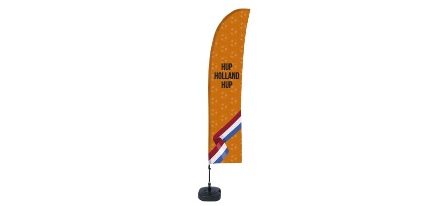 Beach Flag Budget Set Wind large Set Completo Naranja Hup Holanda ECO