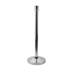 Poste separador cromado satinado altura 940 mm base 320 mm