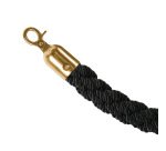 Corde-barrière Dorée Avec Noir Corde Torsadée