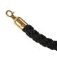 Corde-barrière Dorée Avec Noir Corde Torsadée