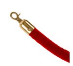 Corde-barrière Dorée Avec Rouge Corde De Velours