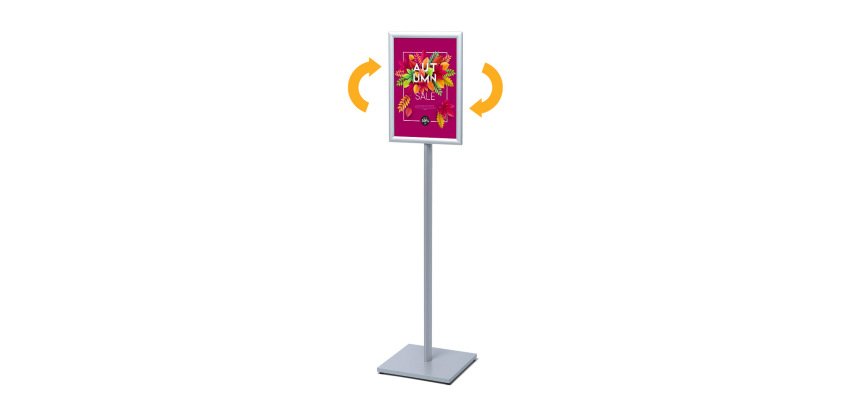 Porte Affiche sur Pied design Standard A3 Coins en Onglet 25 mm