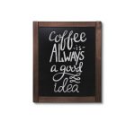 Natura Chevalet Ardoise Classique 50 x 60 cm Marron Foncé