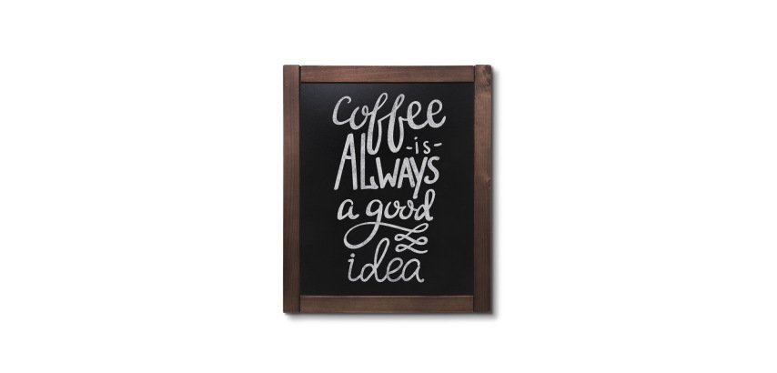 Natura Chalk Board Wall Classic Dark Brown 50 x 60 cm
