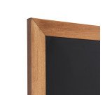 Kreidetafel Holz, flacher Rahmen, teak, 56x150