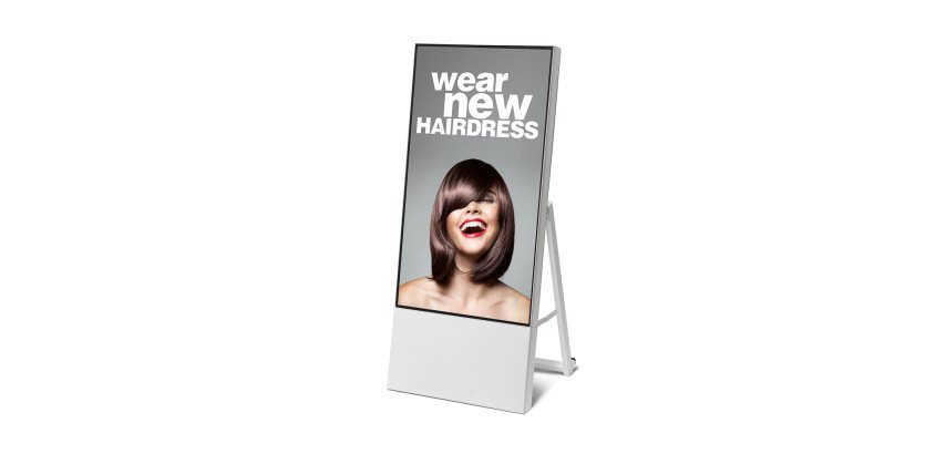 Smart Line Digital A-Board White With 43" Samsung Screen