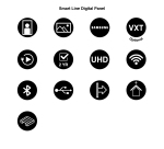 Smart Line Panneau Digital Noir