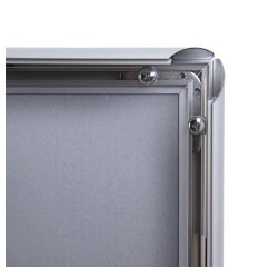 Telaio a scatto da 25 mm con angoli smussati, 50 x 70 cm, classificazione antincendio B1