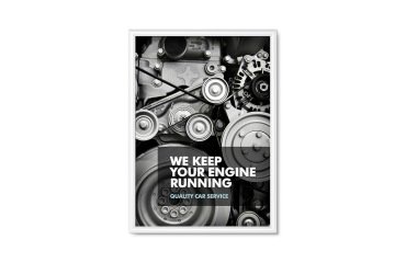 Marco para Póster 50 x 70 cm esquinas en inglete 25 mm Blanco