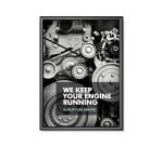 Cadre Clic-Clac Standard 50 x 70 cm Coins en Onglet 25 mm Noir